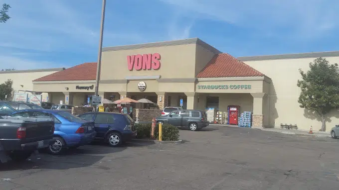 Vons store in San Diego offering groceries, fresh produce, and pharmacy services for everyday needs.